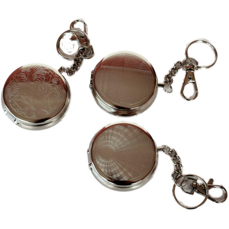 2.J. Lot De 3 Cendriers De Poche Rond Portatifs