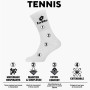 Lotto Chaussettes de Sport Homme Tennis/Running/Marche/Foot/Basket/Multisport - Pack de 8 paires de Tennis Blanc - Taille 39/42