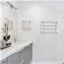 Fishtec - Sèche Serviette Electrique Mural 60W - sans Thermostat - Porte Serviette Salle de Bain Etendoir Chauffant 4 Barres - 5