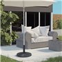 Outsunny Pied de Parasol Base de lestage Parasol Ø 45 x 33H Poids Net 9 kg Noir