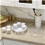 HOMCOM Yaourtière 7 pots en verre de 180ml, machine à yaourt électrique en acier inoxydable avec minuterie, thermostat réglable 
