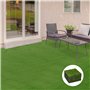 Outsunny Gazon synthétique Artificiel Set de 10 Dalles Carreaux 30 x 30 cm épaisseur Confort 3,5 cm à emboîter Vert