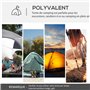 Outsunny Tente de Camping dôme familiale pour 6-8 Personnes avec 4 Portes en Filet zippées, Tissu Oxford Amovible, Crochet pour 