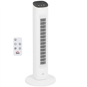 HOMCOM Ventilateur colonne 50W avec télécommande