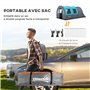 Outsunny Tente de Camping pour 5-6 Personnes Tente de Trekking légère ventilée étanche 3000 mm avec 2 Portes de Chambre et Sac d
