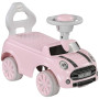 AIYAPLAY Porteur Enfants Voiture Porteur Bébé 18-36 Mois Volant klaxon et Butée Anti-Bascule Charge 25 kg 53x25x35 cm Rose