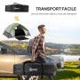 Outsunny Tente de Camping pour 2 Personnes 3-4 Saison 3000 mm imperméable et ventilée, Tente dôme légère à Installation Facile, 