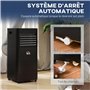 HOMCOM Climatiseur mobile 7000 BTU climatiseur portable 4 en 1 déshumidificateur, refroidissement, ventilateur et modes sommeil,
