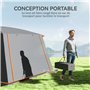 Outsunny Tente de Camping familiale 4-5 Personnes, Tente Tunnel imperméable, Portes + fenêtres, ventilée, Sac de Transport Inclu