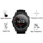 PHONILLICO Verre Trempé pour Garmin Fenix 6/6 Pro / 6 Pro Solar / 6 Pro Sapphire [Lot de 2] Film Protection Ecran Montre Anti Ra