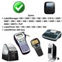 Lot de 6 Rubans Blanc/Transparent/Bleu/Jaune/Rouge/Vert pour étiqueteuse compatible Dymo LabelManager 150 280 350 450 LabelPoint