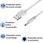 PHONILLICO Cable de recharge 80 cm compatible avec Foreo Luna/Luna 2/Luna 3/Luna 4/Luna Mini/Luna Mini 2/Luna Mini 3/Luna Go/Lun