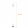 PHONILLICO Cable de recharge compatible Lovense Lush Hush Edge Osci - Câble 80 cm Embout tige 18mm diamètre 2,5mm