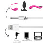 PHONILLICO Cable de recharge compatible Lovense Lush Hush Edge Osci - Câble 80 cm Embout tige 18mm diamètre 2,5mm