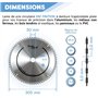 DIAMWOOD - Lame de Scie Circulaire Bois Alu pour Scies à Onglet | Découpe Parfaite et Polyvalente | 72 Dents Alternées Positives
