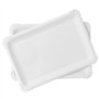 Lot de 20 Plateaux en Carton Blanc - Plateaux de Présentation pour Pâtisseries/Amuse-bouches/Buffets (23 x 16 cm)
