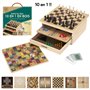 Coffret 10 Jeux de Société en Bois