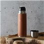 COOK CONCEPT, KA0374, Bouteille Isotherme 50 cl en INOX, Design élégant en Simili Peau, idéale pour Le Bureau et Les Sorties, ma