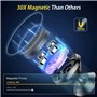 Support Mobile Voiture Magnétique Pour Tableau de Bord, Universel avec Rotation à 360° pour Tous Smartphones (iPhone, Samsung, H