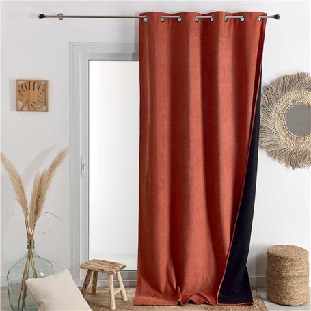HomeMaison.com Rideau Isolant – Rideau Thermique – Rideau Occultant – Rideau Terracotta – Rideau 140X260