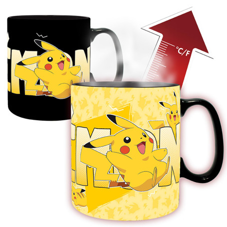 ABYSTYLE - POKEMON Mug thermo-réactif Pikachu Grand contenant