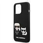 Karl Lagerfeld KLHMP14LSSKCK Coque Rigide pour iPhone 14 Pro 6,1" Noir/Noir