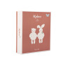 KALOO - Plume - Doudou Lapin Cannelle 26 cm - Doudou Bébé Ultra-Doux - Développe Le Toucher - Belle Boîte Cadeau Personnalisable