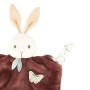 KALOO - Plume - Doudou Lapin Cannelle 26 cm - Doudou Bébé Ultra-Doux - Développe Le Toucher - Belle Boîte Cadeau Personnalisable