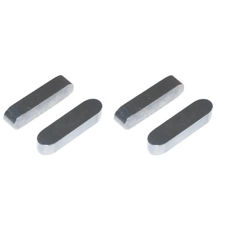 cyclingcolors 4x Clavette parallèle à bouts arrondis en acier forme A DIN 6885 Arbre Tracteur Tondeuse Motoculteur Butée Lame Mé