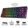 Spirit Of Gamer | Clavier Gamer sans Fil & Bluetooth RGB | Clavier TKL AZERTY Compact 65% | Touches Semi-Mécanique Rétroéclairé 