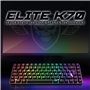 Spirit Of Gamer | Clavier Gamer sans Fil & Bluetooth RGB | Clavier TKL AZERTY Compact 65% | Touches Semi-Mécanique Rétroéclairé 
