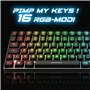 SPIRIT OF GAMER | Clavier de jeu Bluetooth sans fil | Clavier TKL RGB QWERTZ 65 % | Touches semi-mécaniques avec rétroéclairage 