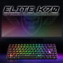 SPIRIT OF GAMER | Clavier de jeu Bluetooth sans fil | Clavier TKL RGB QWERTZ 65 % | Touches semi-mécaniques avec rétroéclairage 