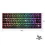 SPIRIT OF GAMER | Clavier de jeu Bluetooth sans fil | Clavier TKL RGB QWERTZ 65 % | Touches semi-mécaniques avec rétroéclairage 