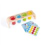 Janod - Essentiel - Tri des Couleurs - Jeu Educatif Premier Âge en Bois - Apprentissage des Couleurs et Motricité Fine - Peintur