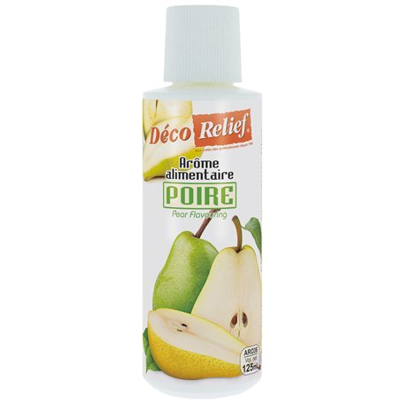 Déco Relief - Arôme Liquide Poire 125 ml - Arôme Alimentaire Pâtisserie & Yaourtière - Pour Gâteaux