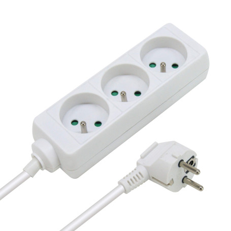 Waytex 52111 Multiprise électrique avec câble 3 prises 1