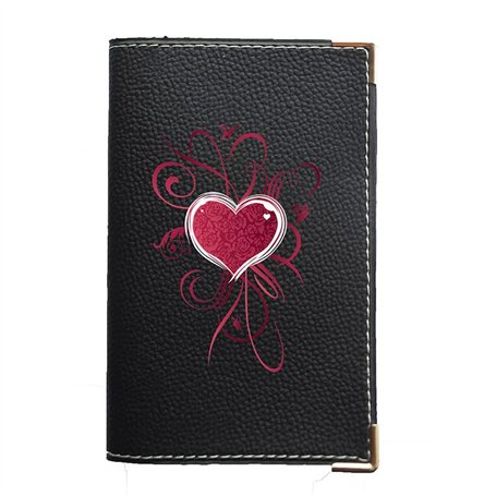 Syl'la Amour Porte Carte Grise et Papier Voiture en Simili pour Femme ou Homme Noir