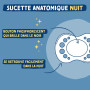 DODIE Lot de 6 Sucettes Anatomiques ESSENTIEL JOUR/NUIT +18 mois BLEU