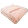 Couverture doublée - DOMIVA - Ultra douce et chaude - 75 x 100 cm - Lait fraise