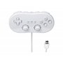 Straße Game Manette Classic Pro Blanche pour Nintendo Wii/Wii U – Style Rétro – Compatible Jeux Console Virtuelle et WiiWare – C