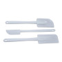 PARENCE - Set de 3 Spatules de Cuisine en Plastique - Set de pattiserie - Ensemble préparation gateaux/Tartes - Essentiel pour V