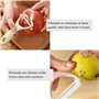 PARENCE.- Éplucheur de Fruits et Légumes avec Lame en Céramique – Haute Précision et Durabilité - Économe Polyvalent
