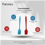 PARENCE.- Lot de 2 pinceaux de Cuisine en Silicone/Ensemble de 2 brosses pour Badigeonner - Pâtisserie, Barbecue, Cuisine Quotid