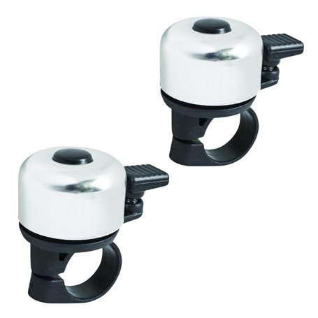 PARENCE.- Lot de 2 Sonnettes Vélo Classiques - Avertisseurs Sonores Universelles - 2 Pièces