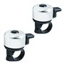 PARENCE.- Lot de 2 Sonnettes Vélo Classiques - Avertisseurs Sonores Universelles - 2 Pièces