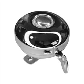 cyclingcolors Sonnette Timbre vélo Vintage Acier chromé Universelle 58mm Fixation Guidon avertisseur sonore Fixie Gravel rétro C