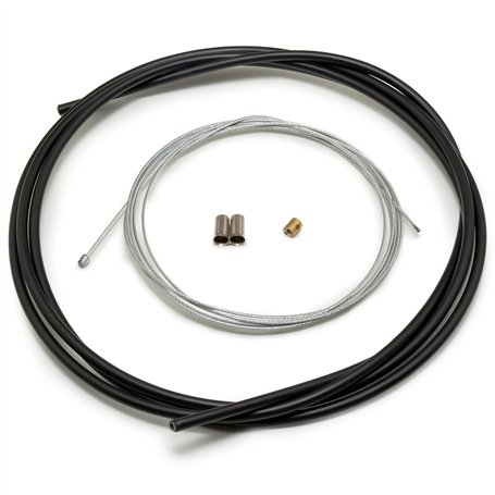 Easyboost Câble de Gaz Accélérateur Ø1.2mm Longueur 2 mètres Universel Réparation avec Gaine Embouts Serre-Câble Carburateur Poi