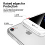 NEW'C Coque pour iPhone 8, iPhone 7 (4,7") Ultra Transparente Silicone en Gel TPU Souple et 2 × Verre trempé pour iPhone 7/8 Fil