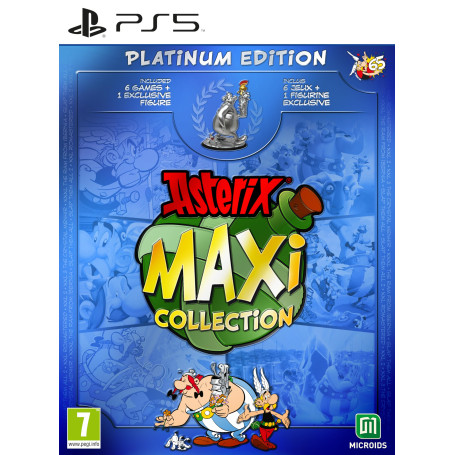 ASTERIX MAXI COLLECTION PLATINUM EDITION PS5 (INCLUS L'INTEGRAL DES JEUX + FIGURINE OBELIX PILE DE CASQUES EXCLUSIVE)